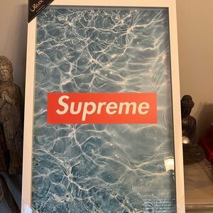 Oliver Gal Supreme pool wave Framed picture. 16 x 24